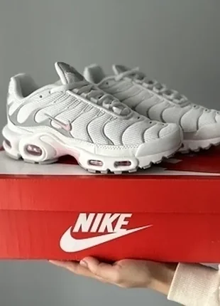 Кроссовки женские nike air max tn plus white/pink