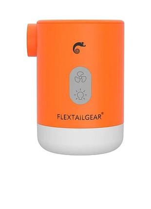 Насос-фонарь для кемпинга flextail max pump 2 pro, 4.5 кпа, 300 л/мин, 500 лм, аккумулятор 3600 mah, оранжевый (mp2p4000-og-i)