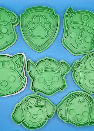 Формочки для печива 3/4 шт (paw patrol, frozen, stitch, super mario, kpop demon hunters, ghibli, mickey, harry potter, peppa pig