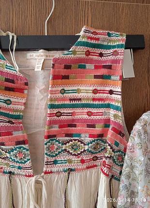 Женский жилет ручной работы в стиле бохо zara