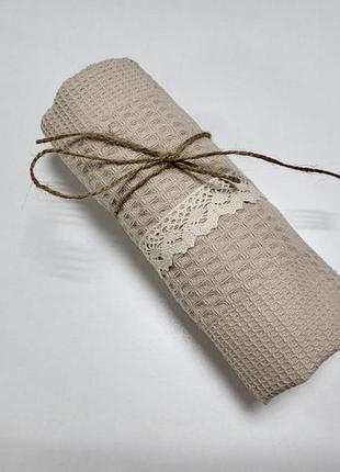 Полотенце пике прованс, беж (40*60см)