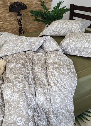 Сатин premium, muscat olive 50*70см, двуст. (євро на рез.)