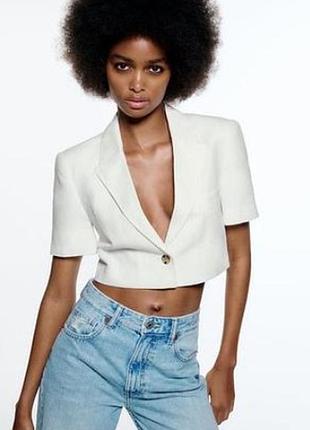 Укорочений піджак zara