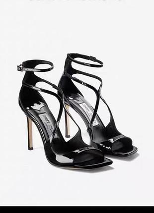 Босоножки женские кожаные на шпильке jimmy choo