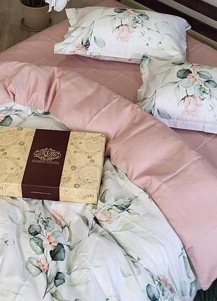 Сатин premium, novel light pink (двуспальный)