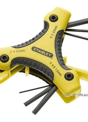 Ключі 6-гранні stanley "triangle" з ручкою. набір 9 шт.