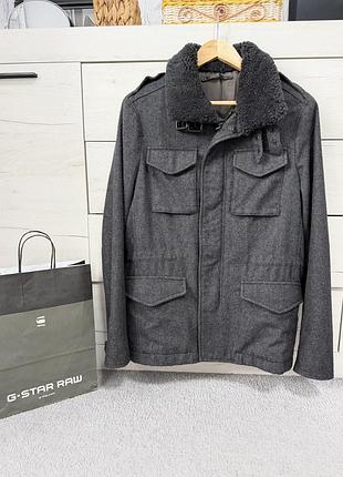Чоловіче стильне пальто шерсть allsaints оригінал s