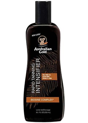 Лосьон для ускорения загара с бронзаторами australian gold tanning intensifier 250 мл