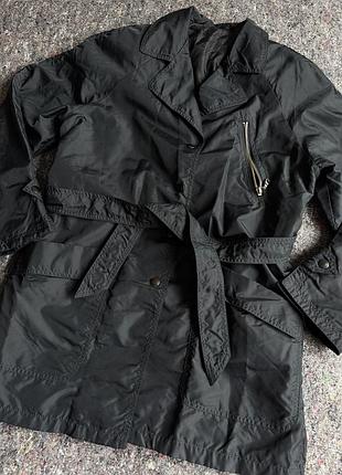 Жіночий міні тренч плащ дощовик з плечиками розмір l xl