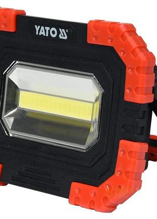 Прожектор с smd-диодным излучателем 10вт, 160х120х45 мм yato
