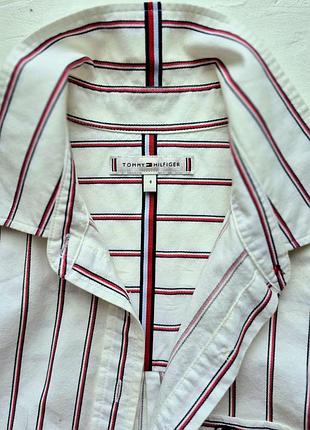 Женская рубашка в полоску от Tommy hilfiger, размер 4, в идеальном состоянии