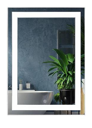 Дзеркало unio mrr-01 sqr-aa-s 600 x 800 mm led fl з сенсором