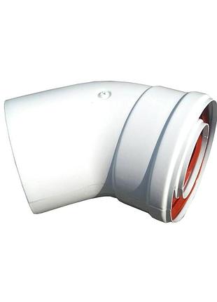 Коліно 45 градусів, d=60/100 mm ce.00.30 h ( tr.6045f )