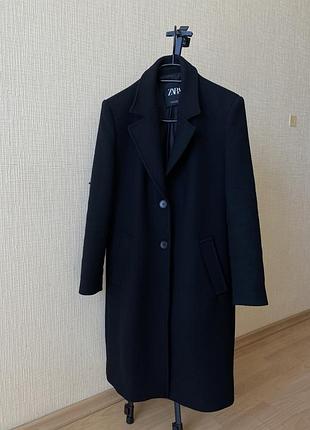 Чорне пальто zara