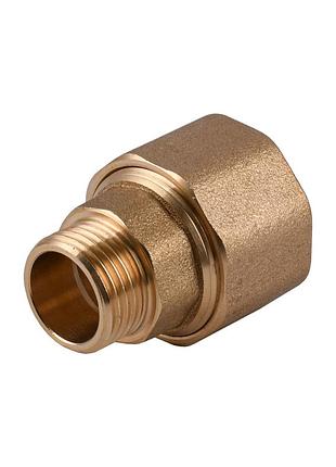 З'єднання зажимне пряме для труби ø22мм 1/2″з латунне ls332s optimum