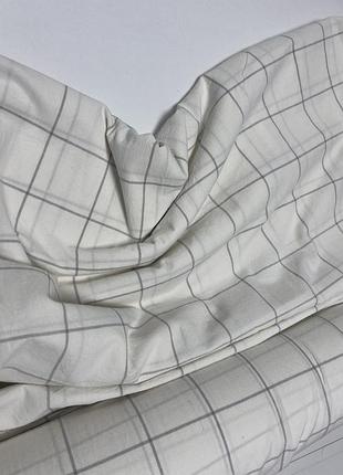 White plaid, washed cotton (полут. на рез.)