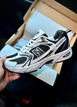 Кросівки чоловічі new balance 530 white & black