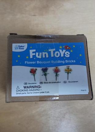 Конструктор цветы fun toys
flower bouquet building bricks типа лего,