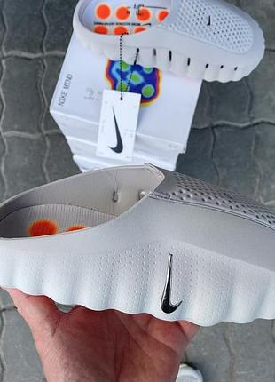 Дітячи та дорослі тапці nike mind 001 light grey 21,5cm-28cm