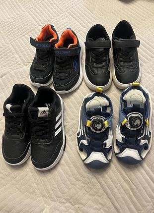 Adidas tensaur, skechers, кеди, літні сандалі. взуття для хлопчика 31 розмір