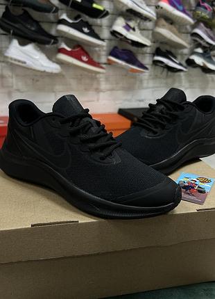 Жіночі кросівки nike star runner 3 для бігу тренувань залу спортивні чорні сітка оригінал легкі літні повсякденні бу 38,5 р