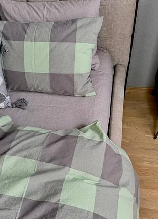 Green kilt+rock gray, washed cotton (двосп. на рез.)