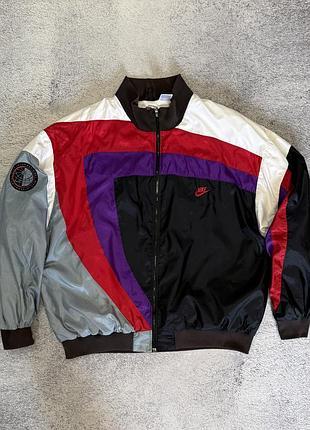 Чоловіча вінтажна вітровка nike international 90s colorblock xxl