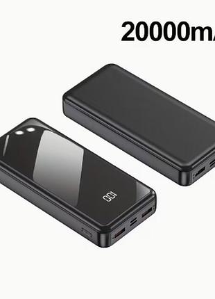 Повер банк 20000mah. power bank "amage", ультрабыстрое портативное зарядное устройство