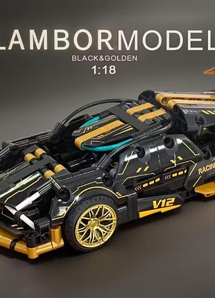 Конструктор, лего "спортивний автомобіль 1:18", 500+ деталей, в коробці