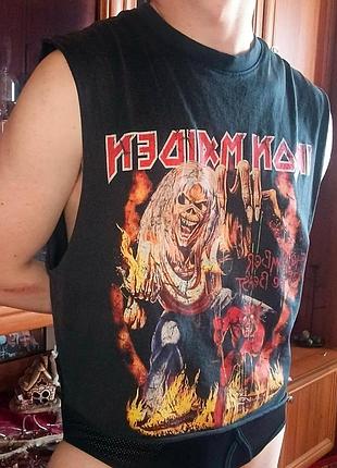 Чоловіча кроп майка iron maiden