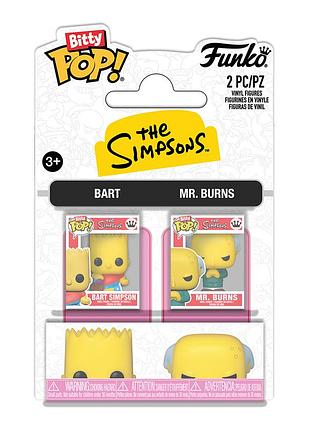 Набор игровых фигурок bitty pop! серии симпсоны – барт и мистер бернс