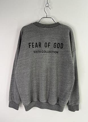 Fear of god sixth collection logo crewneck sweatshirt oversized xs size