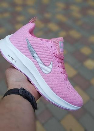 Nike flyknit lunar 3 розовые