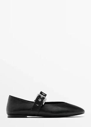 Балетки женские кожаные massimo dutti