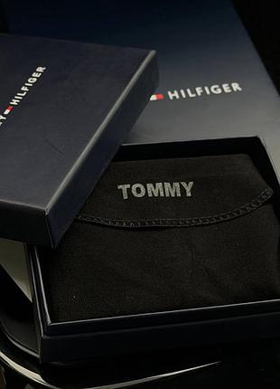Кожаный кошелек tommy hilfiger, мужской кошелек из натуральной кожи черный tommy hilfiger стильное портмоне