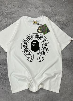 Футболка bape x chrome hearts