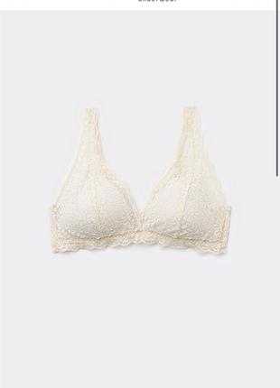 Топ tezenis intimissimi etam oysho бюстгальтер трикутник havana з переробленого мережива