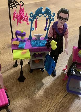 Кухня монстер хай , monster high monster family vampire kitchen playset