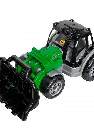 Іграшка трактор tigres max з ковшем зелений 40102-green