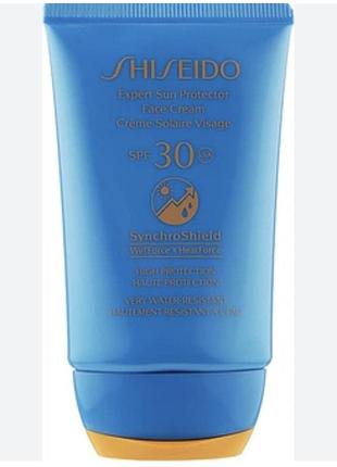 Сонцезахисний крем shiseido expert sun aging protection cream з фактором захисту spf30