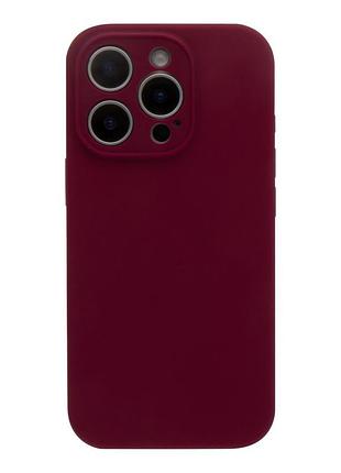 Чохол із захистом камери silicone case full iphone 16 pro maroon (35901_3605723)