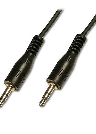 Кабель для передачі аудіо 3.5mm m/m digitus 150см чорний (ak-510100-015-s)