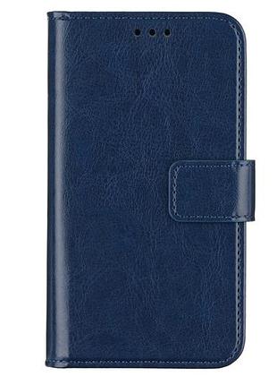 Чехол-книга 2e eco leather для смартфонов 4.5–5″, navy blue, магнитная застежка