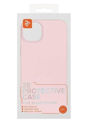 Чохол-бампер 2e basic liquid silicone для iphone 14 max, рожевий (модель 2e-iph-14m-ocls-rp) 3