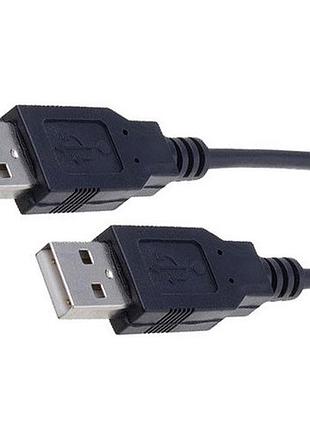 Кабель usb 2.0 am/am digitus ak-300100-018-s 1.8м 480 мбіт/с чорний