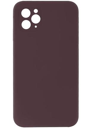 Чохол із захистом камери silicone case full apple iphone 12 pro plum