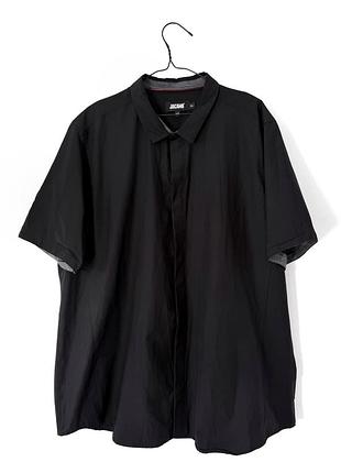 Черная мужская рубашка с коротким рукавом jacamo