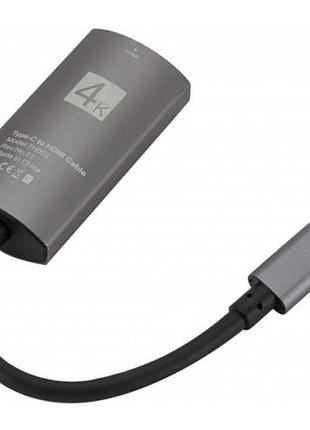 Перехідник usb3.1 type-c - hdmi f 4k 30hz value s0936 кабель 0.1м чорний