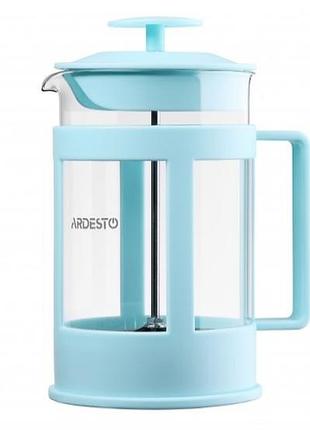 Френч-пресс ardesto fresh ar1008tf стеклянный 0.8л голубой
