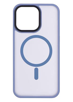 Чохол-накладка для iphone 15 ultra з підтримкою magsafe, колір світло-синій